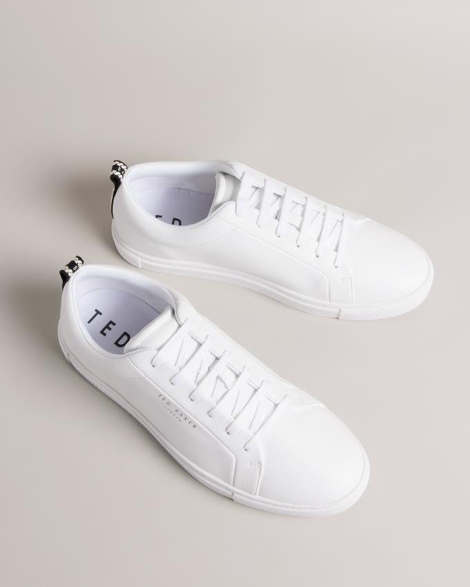 Basket Ted Baker Webbing Detail Cupsole Blanche Homme | VRS-36387383